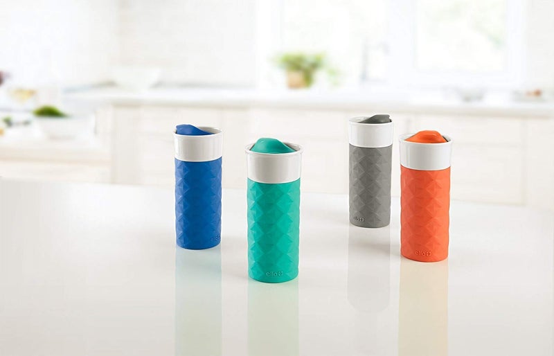 Ello Ogden Ceramic Travel Mug with Splash-Resistant Slider Lid and Protective Silicone Boot, Perfect for Coffee or Tea, BPA Free, Dishwasher Safe, Gray, 16 oz, 758-0438-040 - Image 5