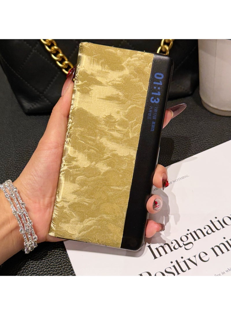 عام غطاء هاتف Huawei Mate X6 الذكي القلاب - إصدار اللوحات الصينية التقليدية، غطاء جلدي مغناطيسي مضاد للصدمات بتغطية كاملة - Image 2