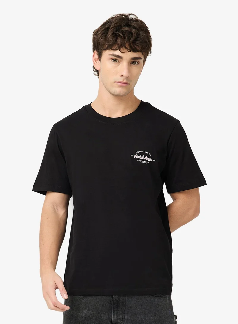 JACK & JONES  5 Pack Regular Fit Crew Neck T-Shirt for Men | Best Price UAE