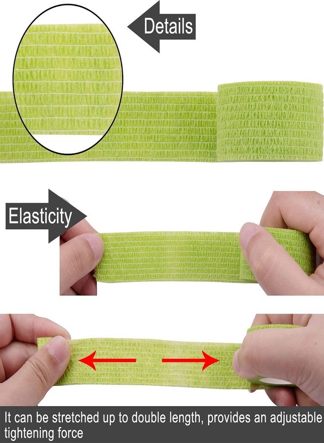 AGAM MuscleFix Breathable Self Adhesive Wrap, Athletic, Non Woven Cohesive Bandage - for Sports, First Aid Medical, Wrist, Swelling (2.5 cm X 4.5 mtr- Pack of 12) (Multicolour) - Image 4