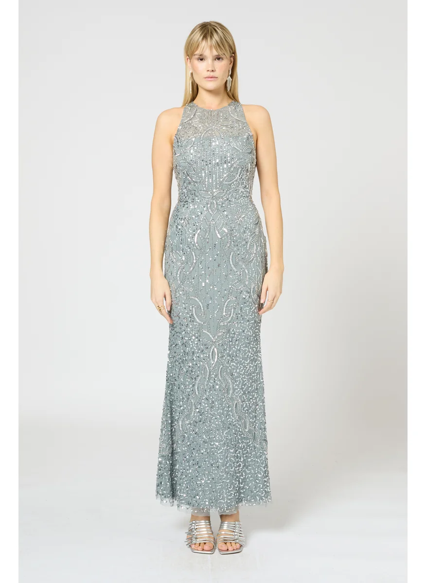 بيوت Rachel Embellished Sequin Maxi Dress
