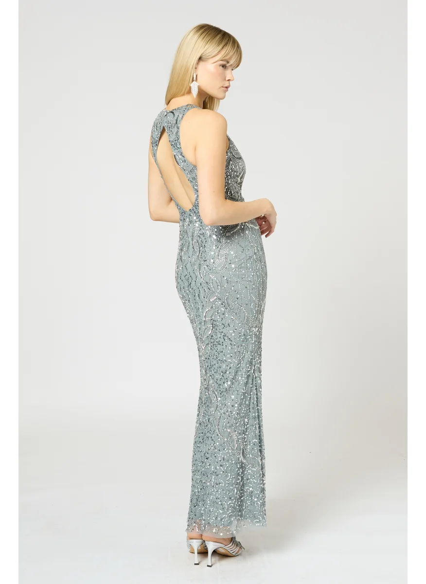 بيوت Rachel Embellished Sequin Maxi Dress