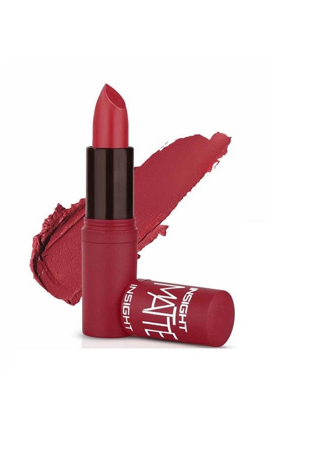 Insight Cosmetics Matte Lipstick |Long Lasting Lipstick For Women |Keeps Lips Moisturised |Single Swipe Application |Smooth & Light Weight |One Swipe Pigmentation(L-21=08) - Image 1