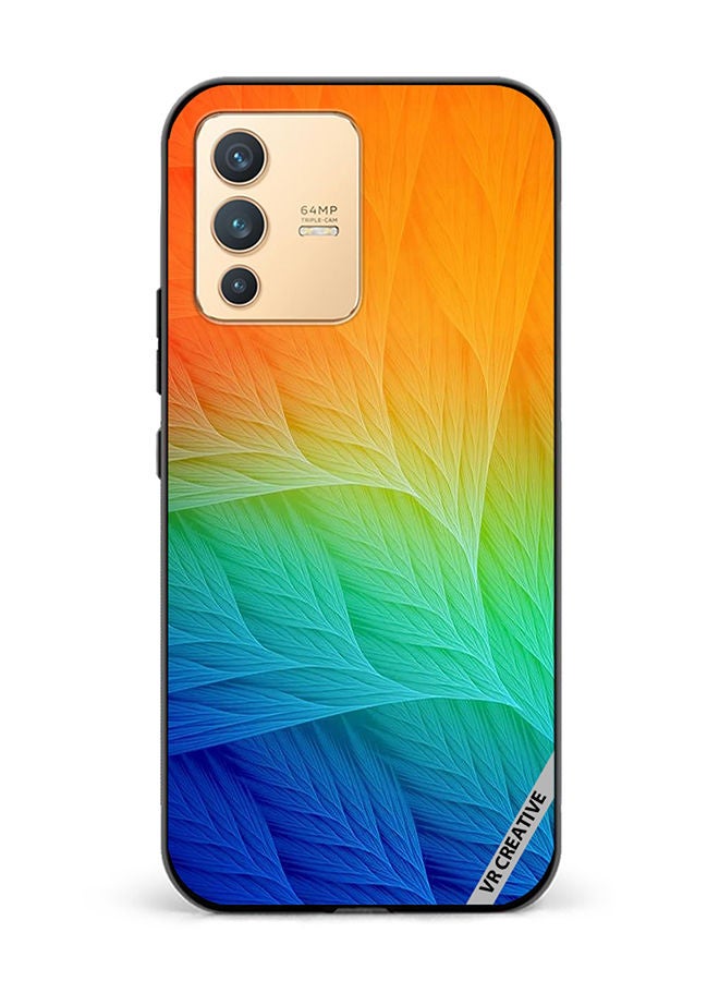 VR CREATIVE Protective Case Cover For Vivo V23 5G Cute Layers Design Multicolour - Image 1