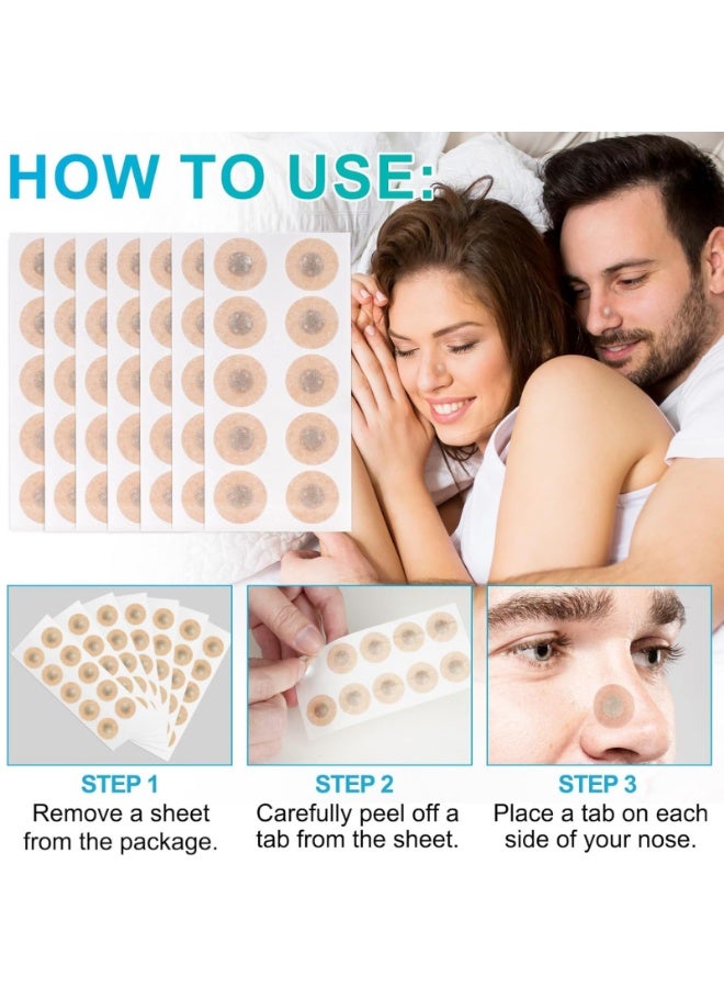 Yecuce 70 Tabs Nasal Dilator Magnetic Anti Snoring Refill Tabs Nasal Breathing Aid Anti Snoring Nasal Strips for Better Breathing Magnetic Nose Patches for Men Women Sleep Improvement Nasal Dilator Set of 1 Sleeping Snoring Patch - Image 2
