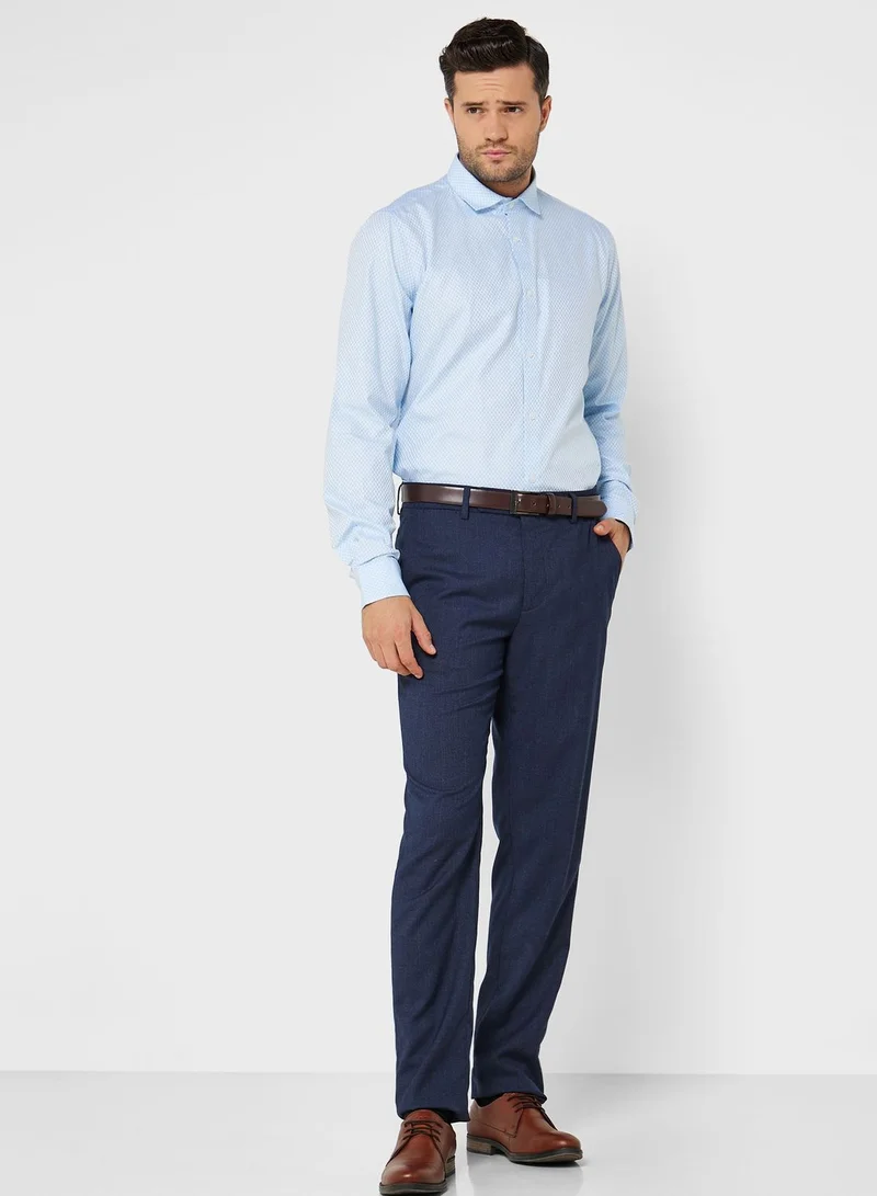 Robert Wood Dobby Full Sleeve Formal Shirt