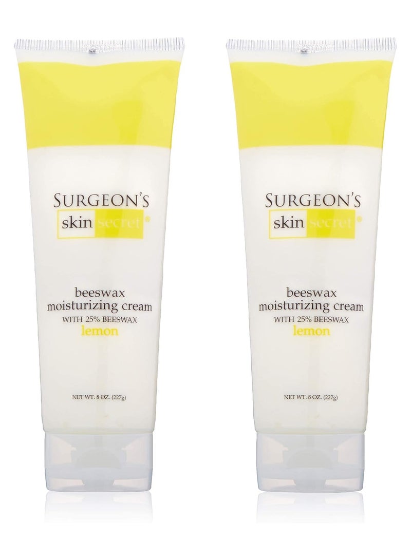 سيرجنز سكن سيكريت كريم مرطب من شمع العسل، أنبوب ٨ أونصات، عبوة من قطعتين بنكهة الليمون - Image 1
