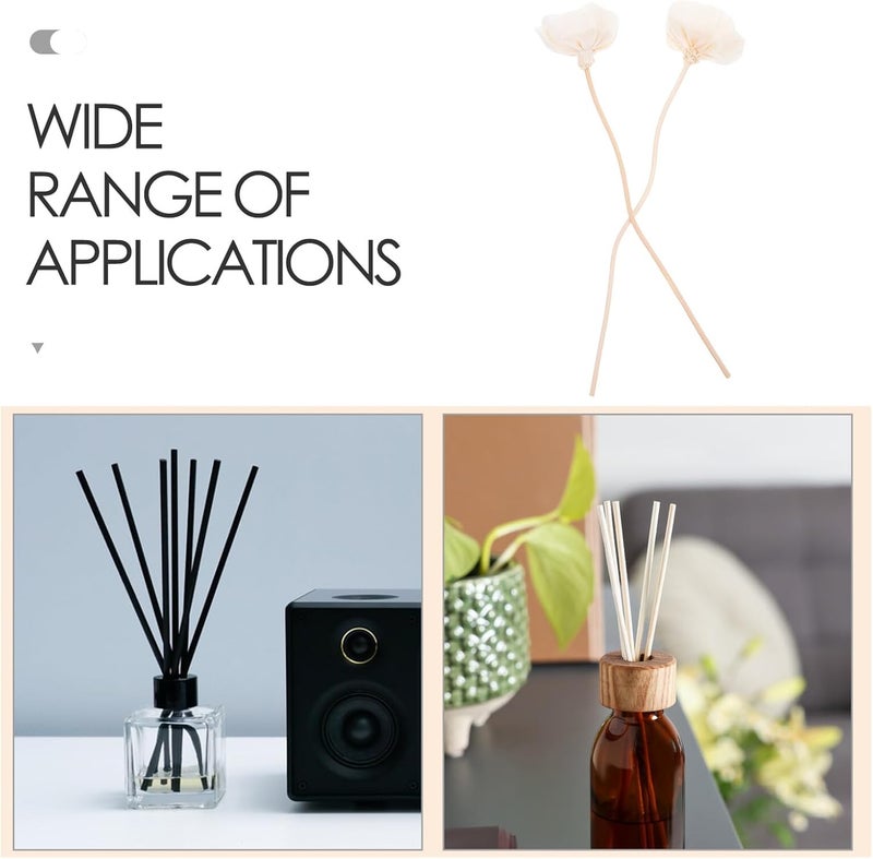PRETYZOOM 2pcs Natural Flower Diffuser with Rattan Sticks Preserved Floral Reed Diffuser for Home and Office Fragrance Set - Image 3