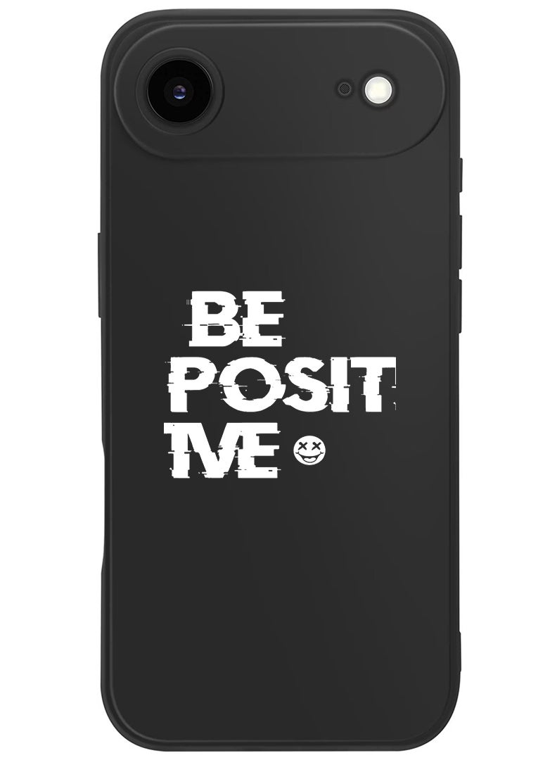 Theodor Protective Slim Fit Case Liquid Silicone Cover with Full Body Protection Anti-Scratch Shockproof Case For Apple iPhone 17 Air (Black) be positive - White - Image 1