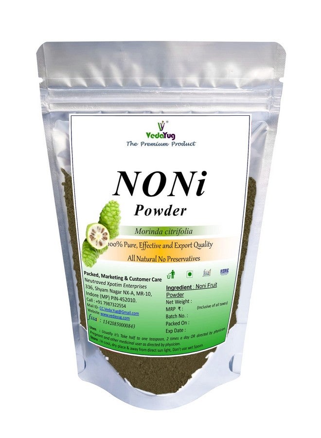 VY VedaYug Noni Fruit Powder-100g | Morinda Citrifolia Powder | Achi | Cheese Fruit | Beach Mulberry, 100g | Helps to Enhance Energy - Image 1
