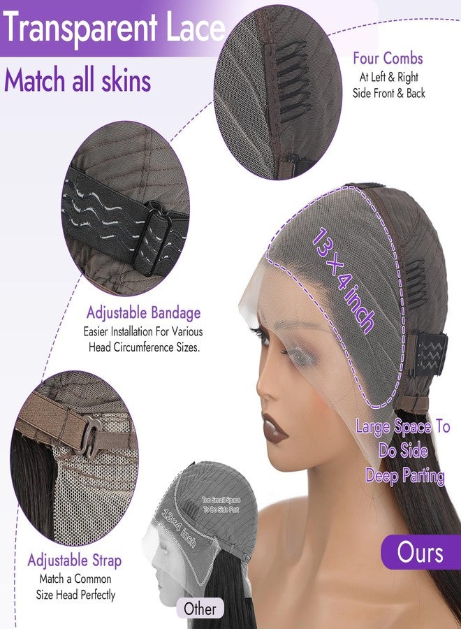 Eawwii Short Bob Wig Human Hair 13×4 Lace Front Glueless Bob Wigs for Black Women Natural Black with Baby Hair 10inch - Image 4