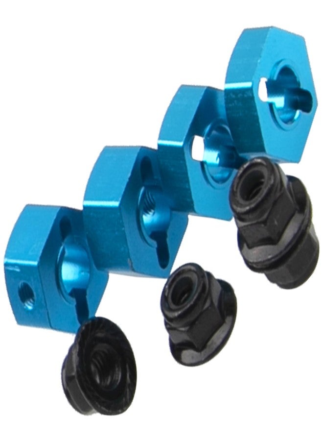 Vgoohobby Aluminum Alloy 12mm Wheel Hex Hub Drive Adapters w/Lock Nuts Compatible with Horizon ECX 1/10 Ruckus Axe Brutus Circui AMP MT/DB/AMP Crush 2WD RC Car (Sky Blue) - Image 5