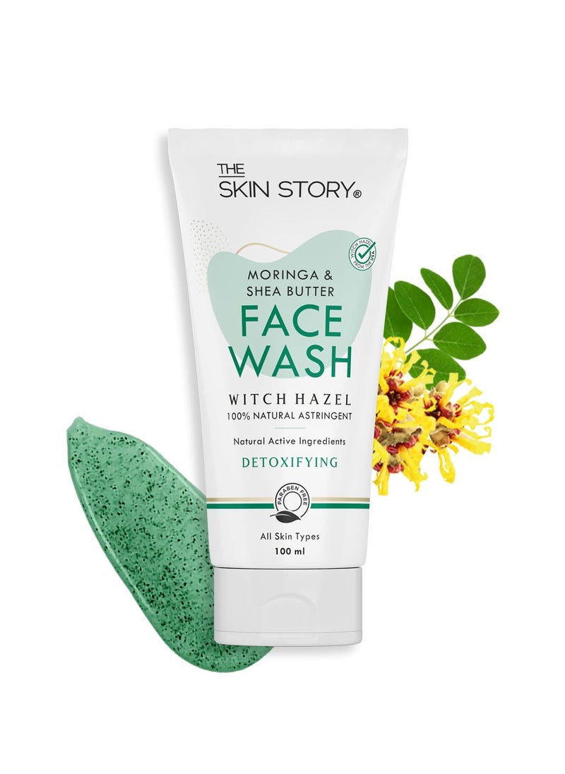 Skin Story Clean Beauty The Skin Story Pore Cleansing Face Wash Deeply Cleanses Moisturizing and Detoxify With Moringa Witch Hazel And Shea Butter Gel Based Paraben Free  - Image 1
