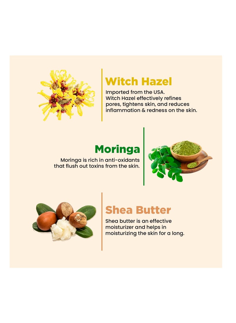 Skin Story Clean Beauty The Skin Story Pore Cleansing Face Wash Deeply Cleanses Moisturizing and Detoxify With Moringa Witch Hazel And Shea Butter Gel Based Paraben Free  - Image 3