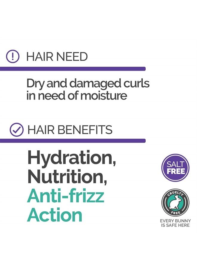 NOVEX My Curls Intense Leave In Conditioner– 17.6oz - Repairs Damaged Curls – Enhances Shine, Softness and Luster – Frizz Free Hair - Image 2