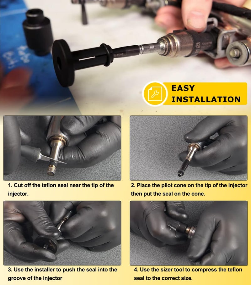 Camoo GM245 Fuel Injector Seal Tools - Replacement Set For GM and Subaru Vehicles, GM 2.0L, 3.6L, 2.5L, 5.3L & 6.2L Engines, Replace to #EN-49245, EN-51105, and #18683AA000. - Image 3