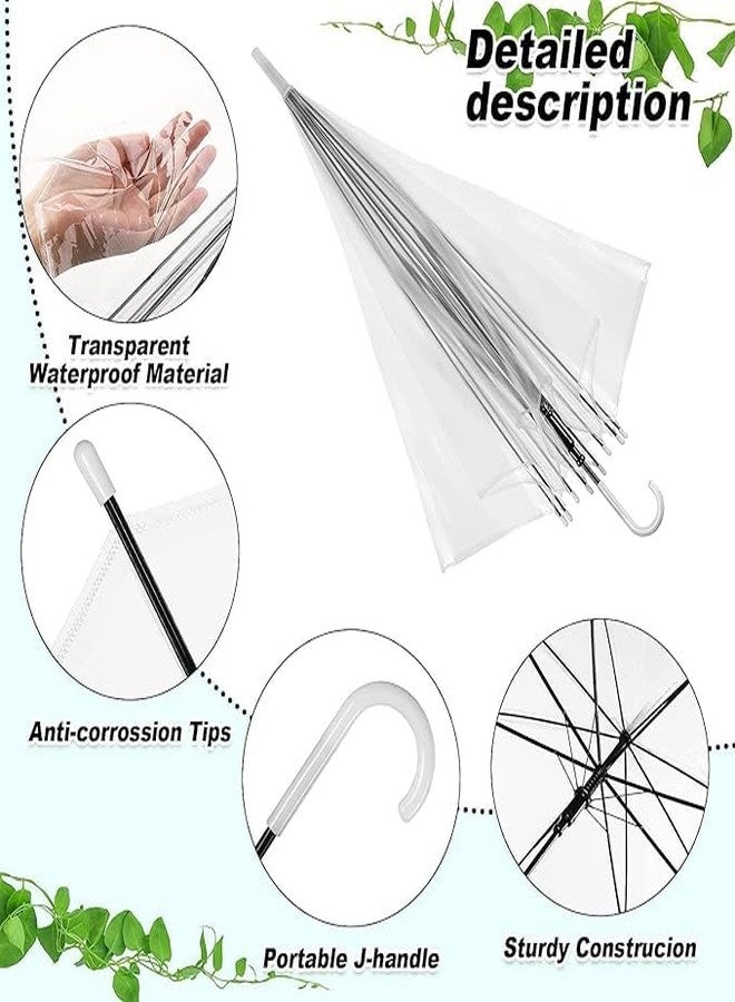 Packcy Transparent Umbrella for Men & Women | Clear Dome with Long Handle Strong Wind-Resistant Frame Maximum Rain Coverage Lightweight, Durable, Stylish - Image 5