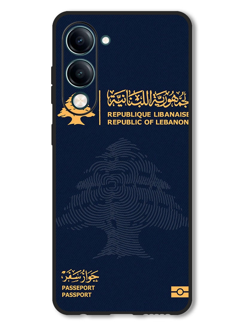 Theodor Case Compatible with Vivo Y29s Protection Shockproof Bumper Cover Lebanon Passport - Image 1