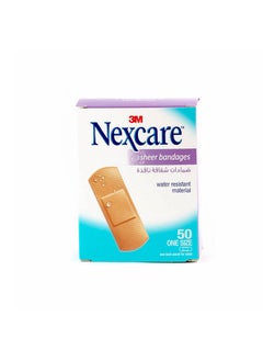 Nexcare ضمادات شفافة من 3M مقاس 72×25 مم - 50 قطعة  - Image 1