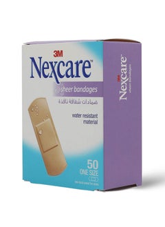 Nexcare ضمادات شفافة من 3M مقاس 72×25 مم - 50 قطعة  - Image 4