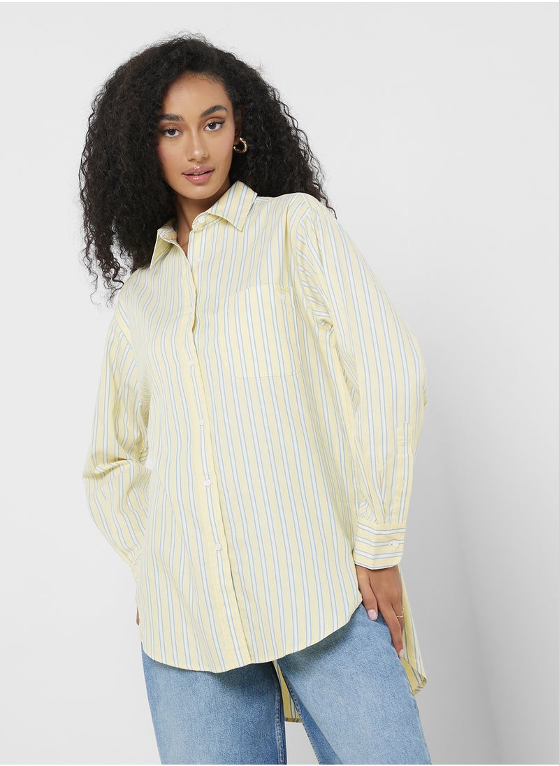 BOSS Striped Button Down Shirt  - Image 1