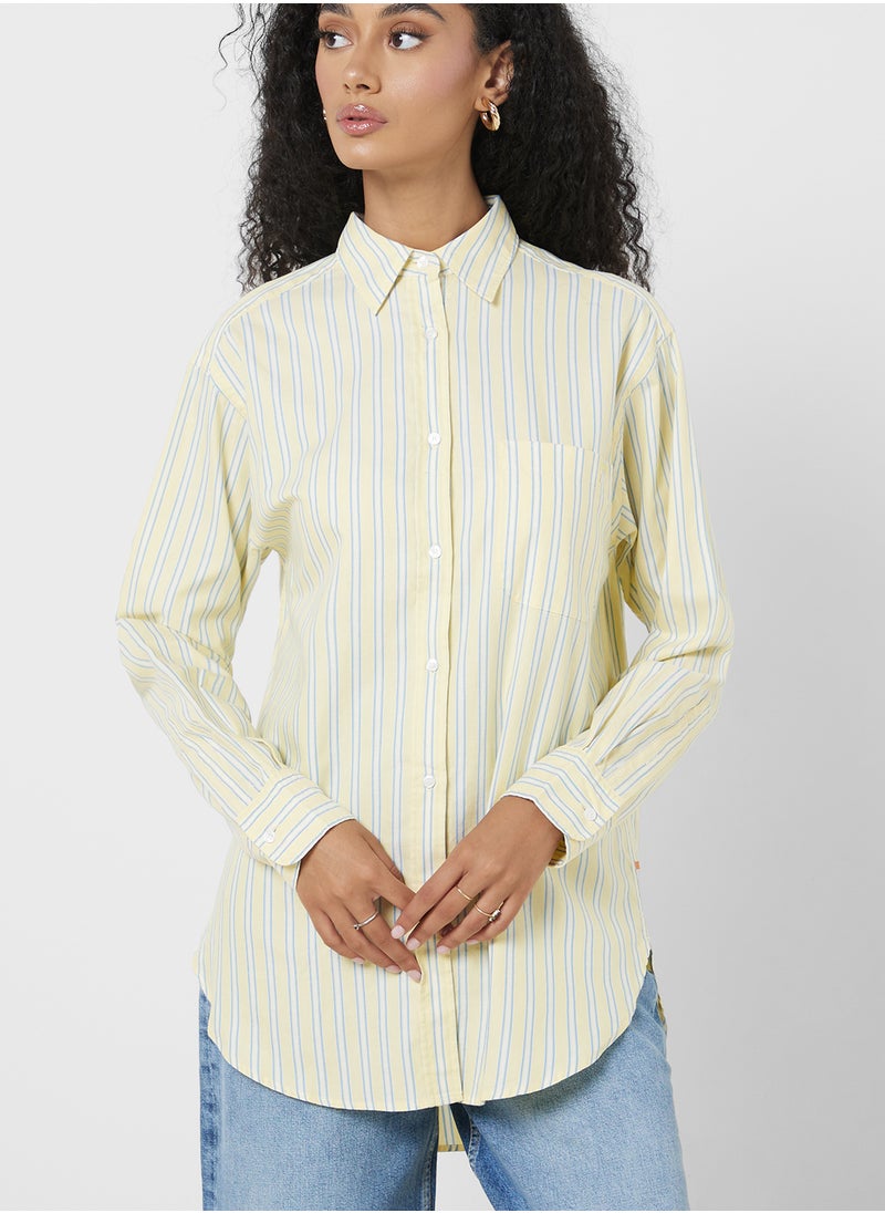 BOSS Striped Button Down Shirt  - Image 3