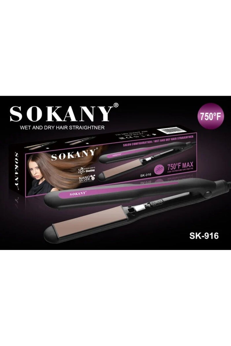 sokany SK-916 Professional Hair Straightener Max 750 °F - Image 3