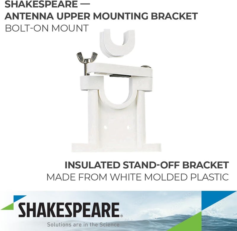 Shakespeare 408-R White Plastic Marine Upper Bracket - Image 2