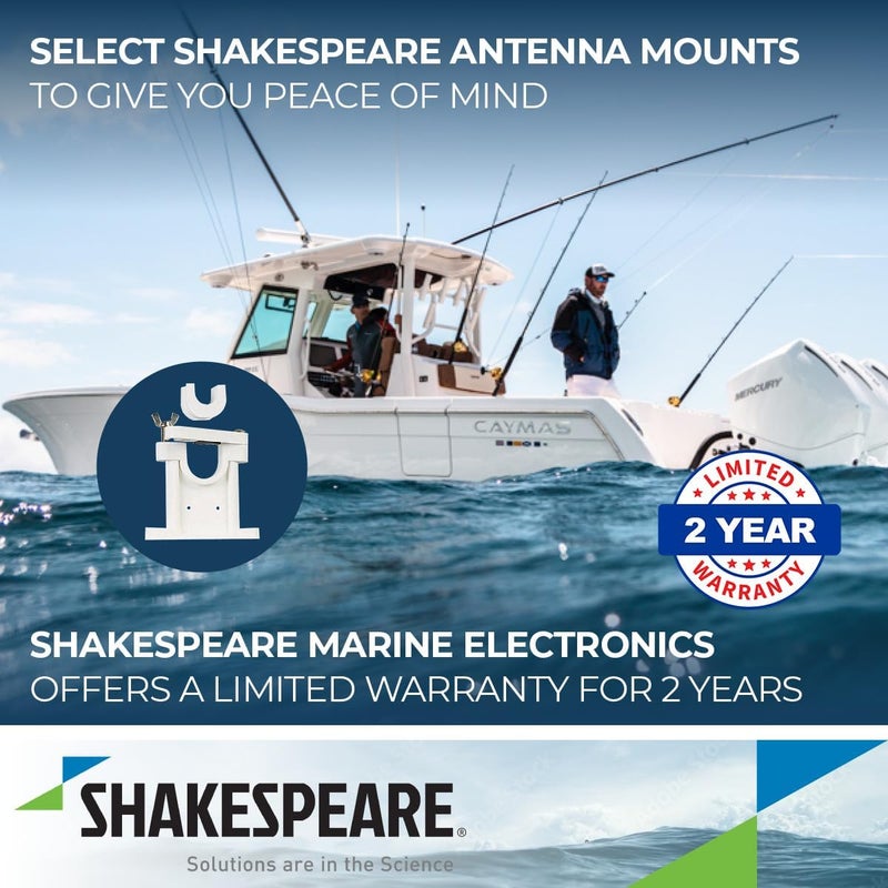 Shakespeare 408-R White Plastic Marine Upper Bracket - Image 4