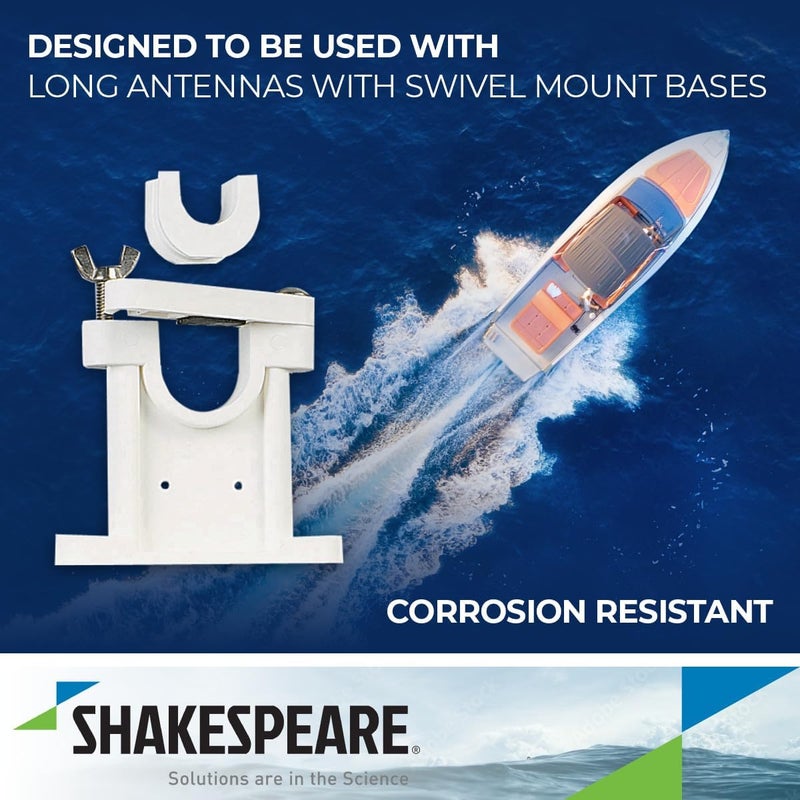 Shakespeare 408-R White Plastic Marine Upper Bracket - Image 3