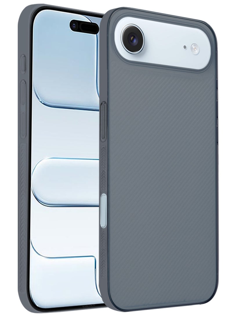 2 Packs Case Cover for iPhone 17 Air - Sturdy Durable Ultra-Thin Case - Air Skin Line Design Transparent Back Cover - Drop Protection Cover with 3D Screen Protector - MidnightBlue - Image 4