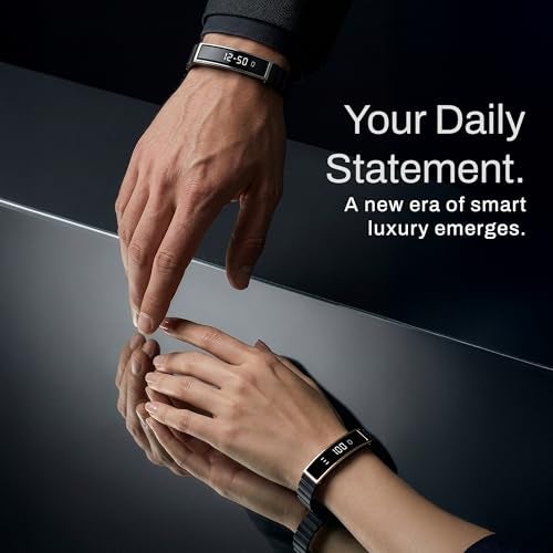 Pebble Newly Launched Arq Smart Bracelet – Digital Display | Heart Rate & SpO2 Monitoring | Sleep Tracker | Sports Modes | Magnetic Strap | Premium Build - Obsidian Gold - Image 5