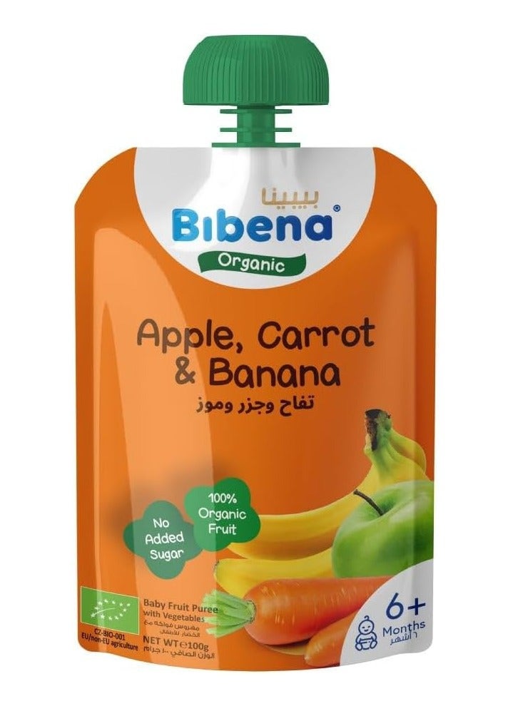 Organic Puree apple carrot and banana  100g