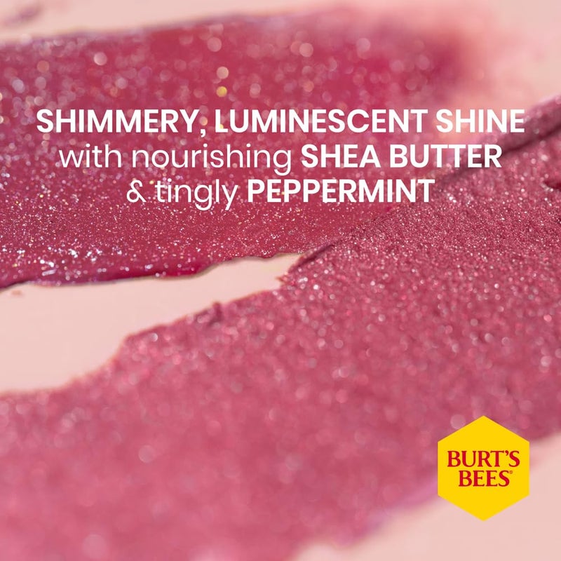 Burt's Bees 100% Natural Moisturizing Lip Shimmer, Plum - 1 Tube - Image 5
