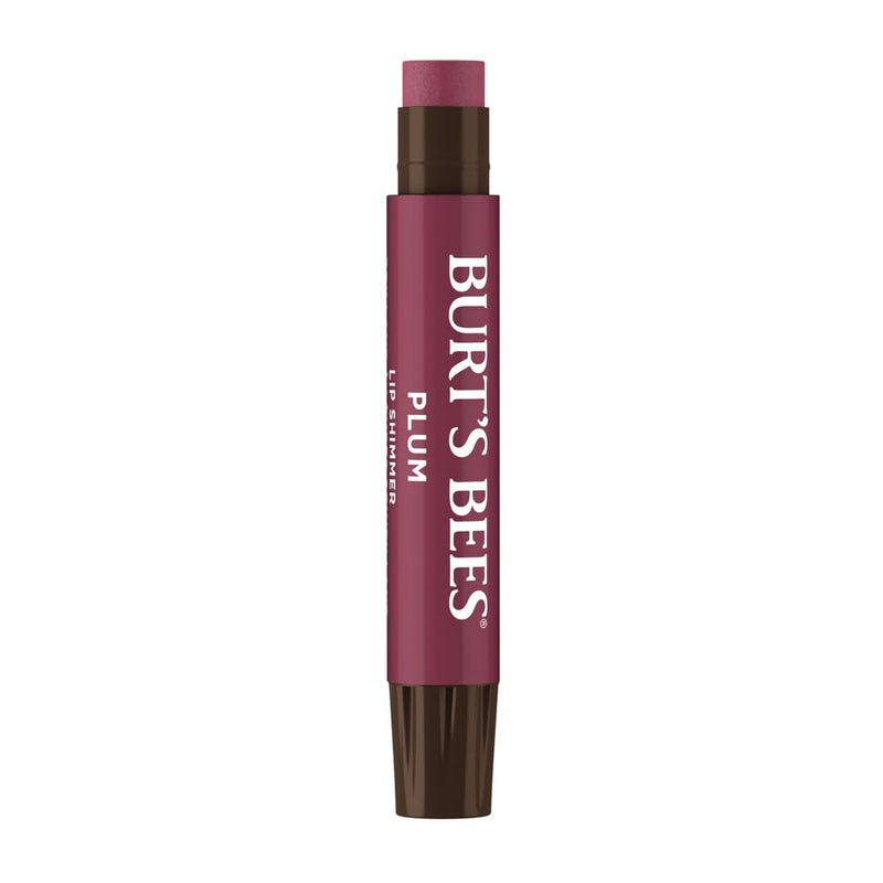 Burt's Bees 100% Natural Moisturizing Lip Shimmer, Plum - 1 Tube - Image 1