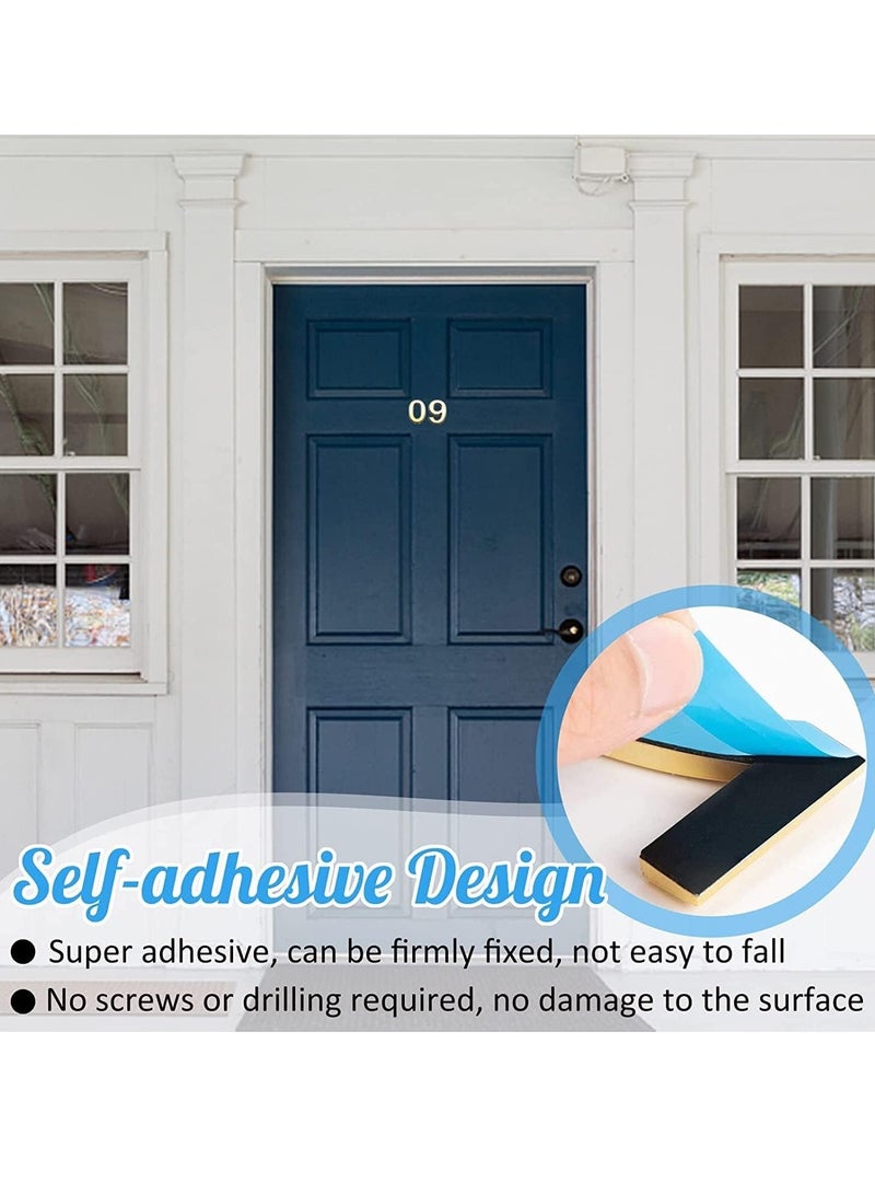 RATSAW 3D House Door Number Waterproof Self Adhesive Sticker Number for House Apartment Mailbox Hotel Office Number 3 - Image 3