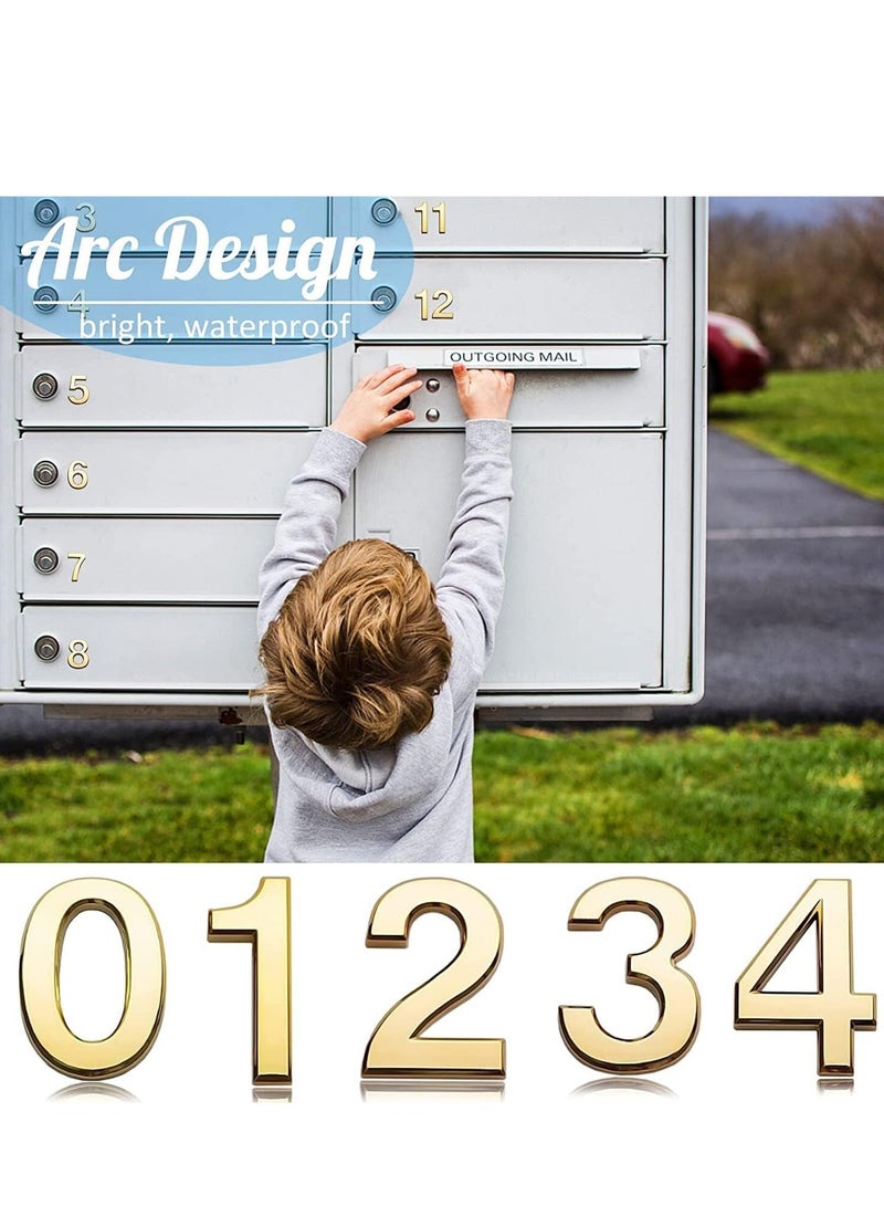 RATSAW 3D House Door Number Waterproof Self Adhesive Sticker Number for House Apartment Mailbox Hotel Office Number 3 - Image 5