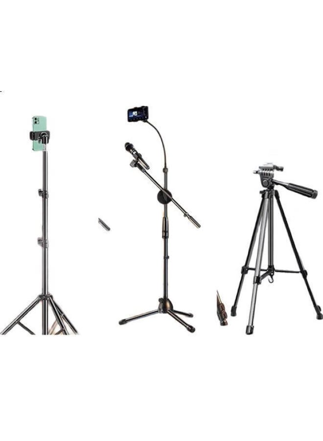 Dipple حامل هاتف محمول Dipuer، صينية بطاقة صوت، حامل أرضي، رف تخزين، رف تخزين معدني، حامل تصوير، ملحق متكامل عالمي قابل للفصل، صينية كبيرة - Image 2