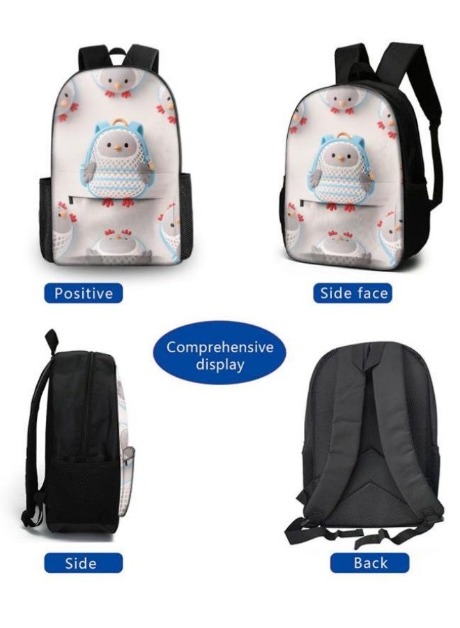 Bright Li Fire A good helper for cute travel! Exclusive cartoon bags for children and teenagers, three-piece set, light and comfortable (available for students, children, friends on outings, mountain climbing, going to school, etc.) - 69  - Image 3