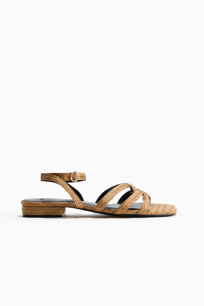 H&M Braided straw sandals