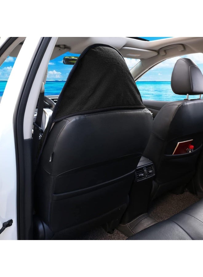 1 pcs Cloth Towel Front Bucket Seat Cover Black for Cars SUV Trucks Machine washable - Waterproof - Image 3