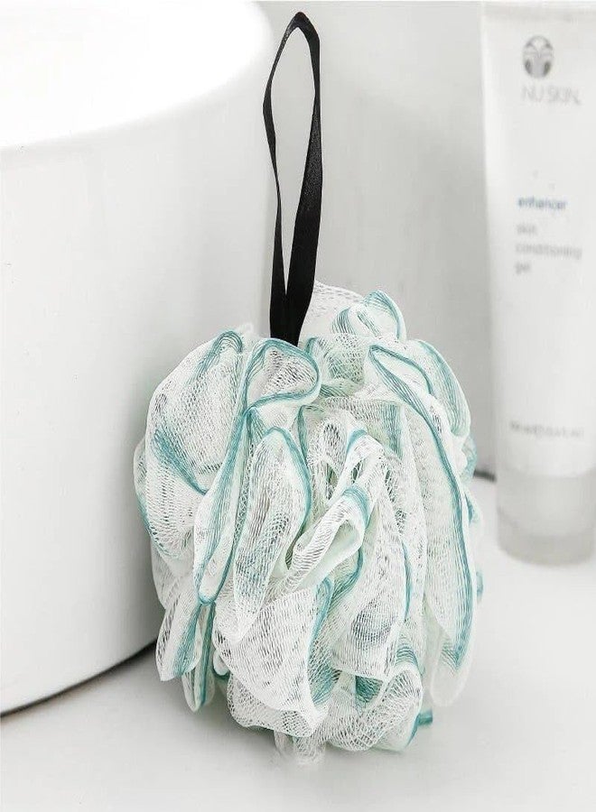Ameedarshan Luxury Body Loofah Scrubber for Shower – Exfoliating Mesh Bath Sponge Pouf with Hanging Loop, PE Material Body Cleaning Tool for Men & Women (Multicolor, Pack Of 2) - Image 2
