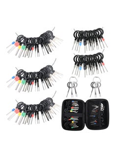 Terminal Extractor Removal Tool Kit, Depinning Key Tool Set for Car Auto Household Devices, Wire Connector Pin Release Extractor Tool with a Protective Bag (82 Pieces)