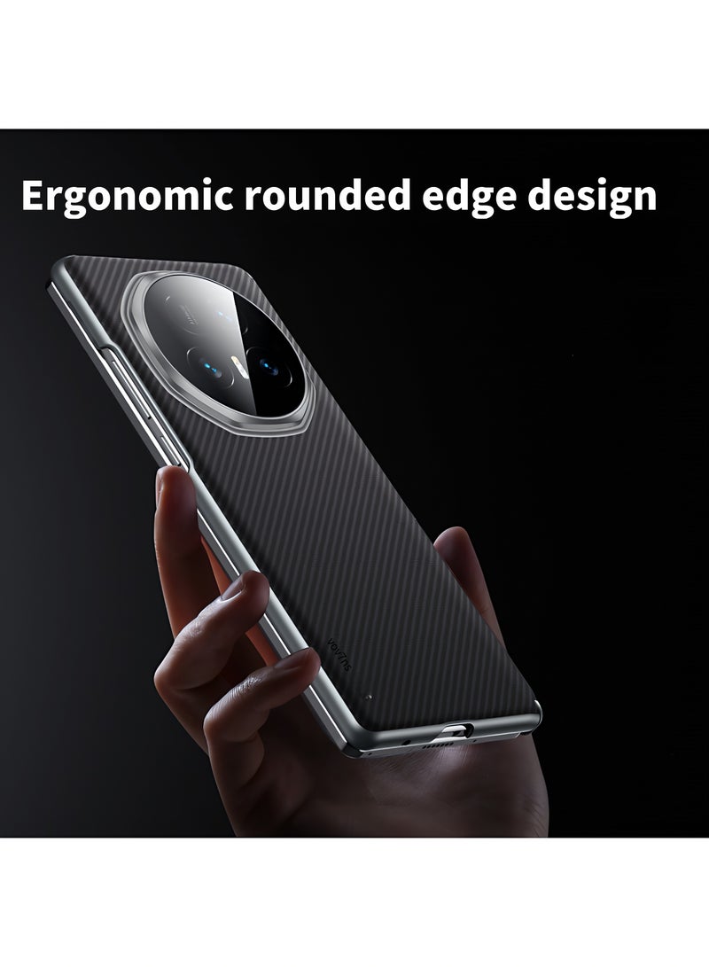 Aookay Compatible with  Honor Magic V5 5G Phone Case, Built-in Magnetic Ring, Ultra Slim Rigid PC Protective Case, Wireless Charging Scratch and Shock Resistant Protective Case (Black) - Image 5