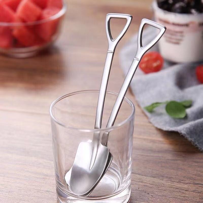 Thickened Stainless Steel Watermelon Spoon, Retro Creative Dessert Spoon, Cute Shovel Spoon - Image 2
