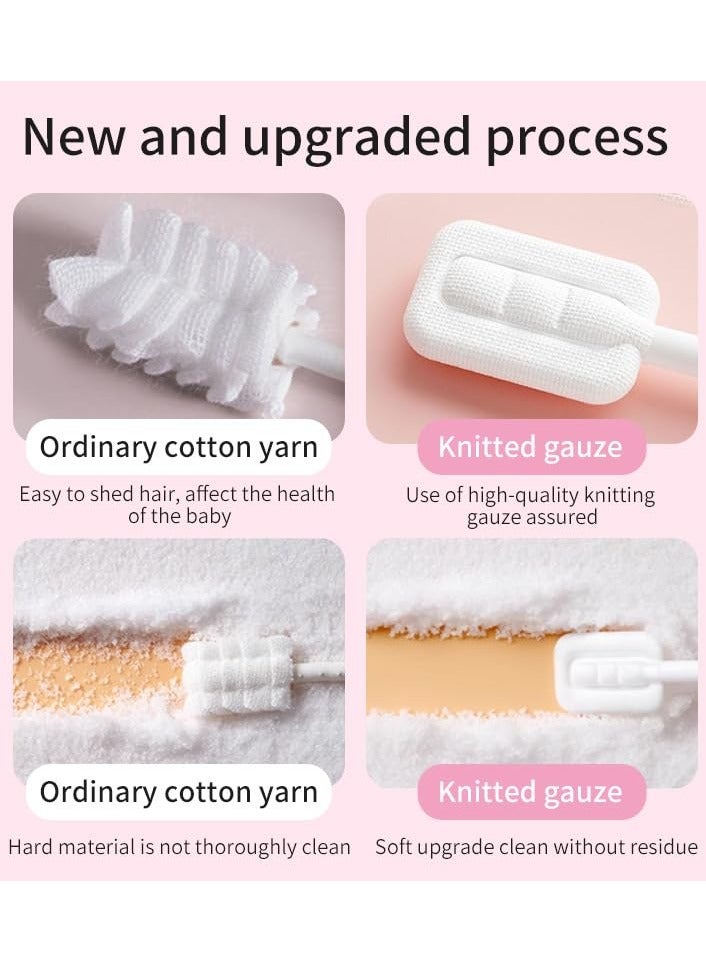 Baby Sailing 30PCS Baby Tongue Cleaner, Disposable Spiral Model Baby Mouth Cleaner, Soft Gauze Toothbrush Infant Oral Cleaning Stick, Tongue Cleaner Care for 0-2 Years Old Baby Tongue Cleaning - Image 4