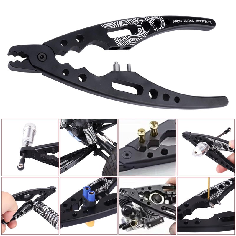 CrazyHobby Metal Shock Absorber Pliers Rod Ball Clamp Multi-Function Tool for RC Model 1/8 1/10 Car Crawler Truck Off Road Buggy Touring Drift - Image 5