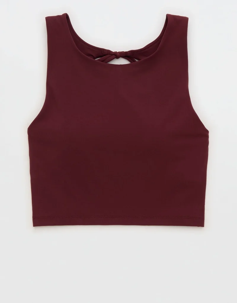 Aerie  OFFLINE By Aerie Real Me XTRA Tie Back Longline Sports Bra for Women | Best Price UAE