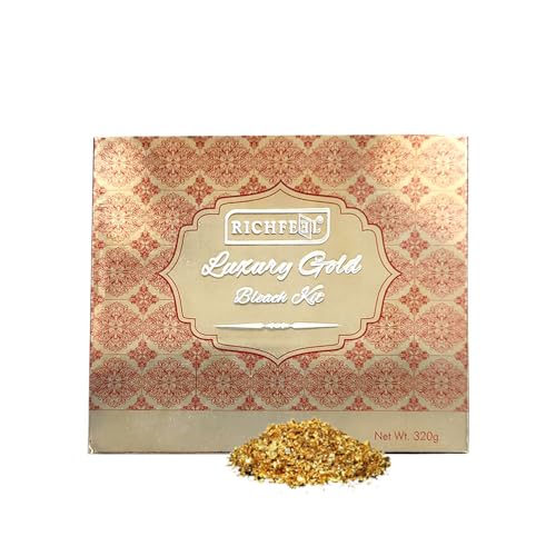 Richfeel Luxury Gold Bleach For Radiant & Glowing Skin | Skin Brightening Bleach | Brightens Complexion| 320 g - Image 1