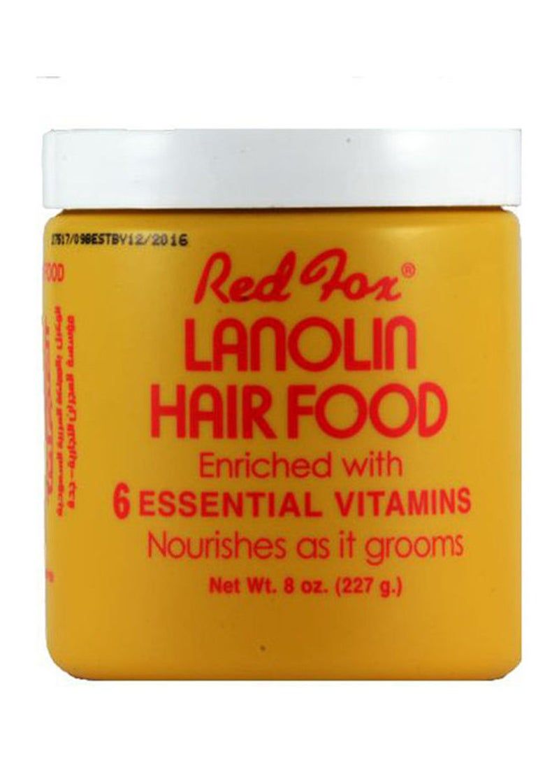 Red Fox طعام شعر لانوولين 227 جرام أصفر 227 جرام